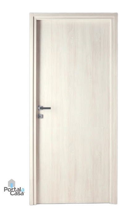 Bloc-porte fin de chantier Essence Blanc Latte, H.204 l.73cm, réversible