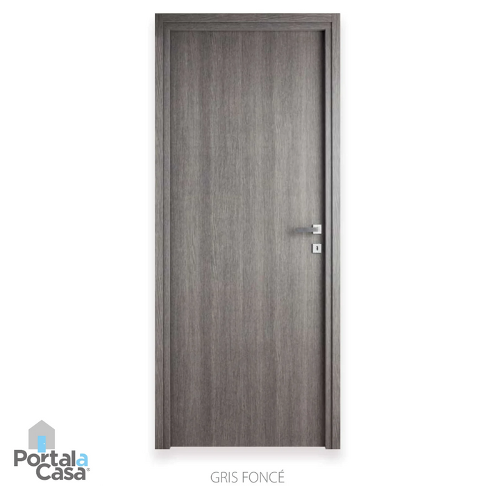 Bloc-porte fin de chantier reversible gris