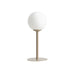 Lampe de table beige avec globe opale décoration intérieur moderne 