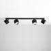 Plafonnier design moderne en métal noir 