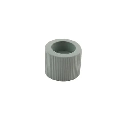Bougeoir bas vert bougie chauffe plat