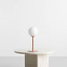 Lampe de table corail globe en verre