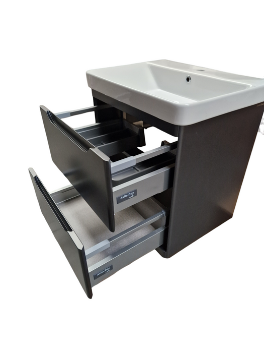 Meuble de salle de bain 2 tiroirs + plan vasque - LOOP - AVILA DOS