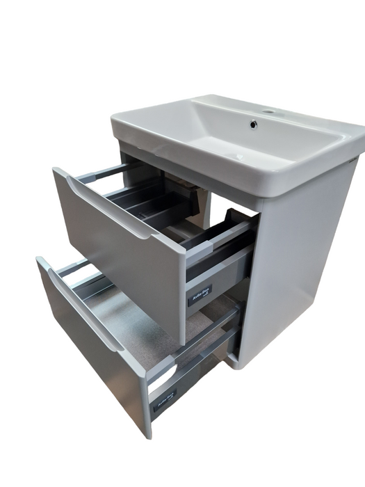 Meuble de salle de bain 2 tiroirs + plan vasque - LOOP - AVILA DOS