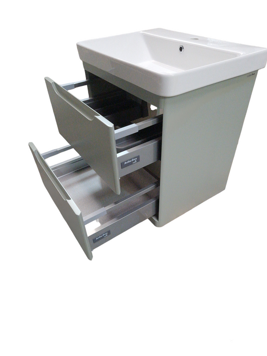 Meuble de salle de bain 2 tiroirs + plan vasque - LOOP - AVILA DOS