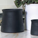 Cache pots collection Elba noir moyen modèle 