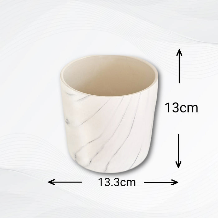 Pot marbre H13 cmCache pot rond Chelone