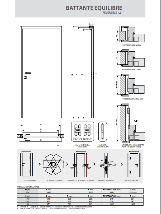 Porte intérieur 
