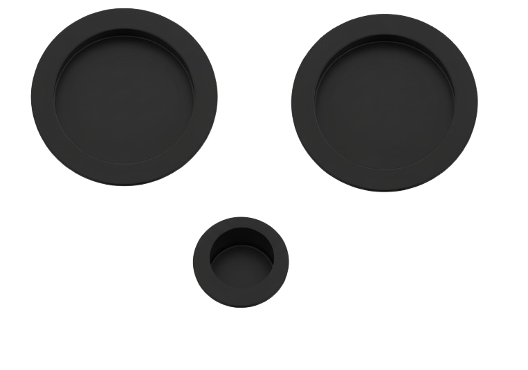 Kit Tirage Porte Coulissante Noir Mat