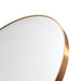 Finitions miroir doré métal 