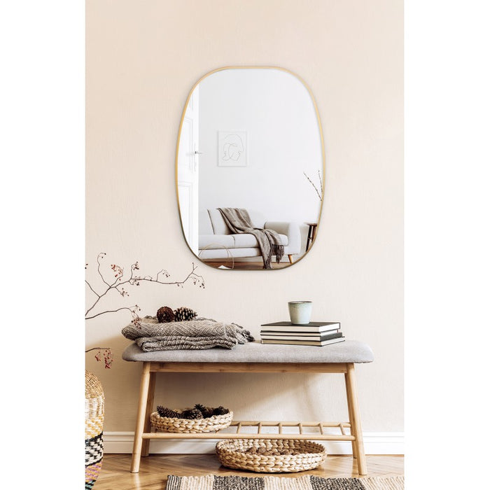 Miroir VINTAGE en métal doré 60x90 cm