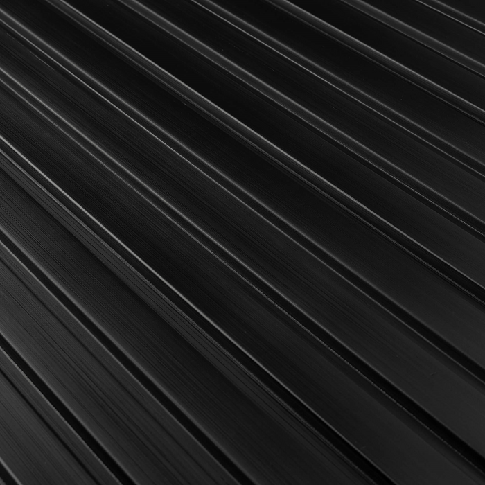 Panneaux muraux haut de gamme OLMO - Black - Set de 19 lames + profil de finition droite et gauche