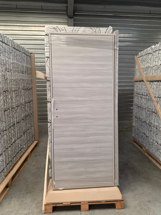 Bloc-porte fin de chantier START Chêne Gris, H.204 l.73cm, réversible