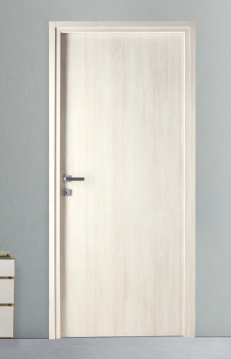 Bloc-porte fin de chantier Essence Blanc Latte, H.204 l.93cm, réversible