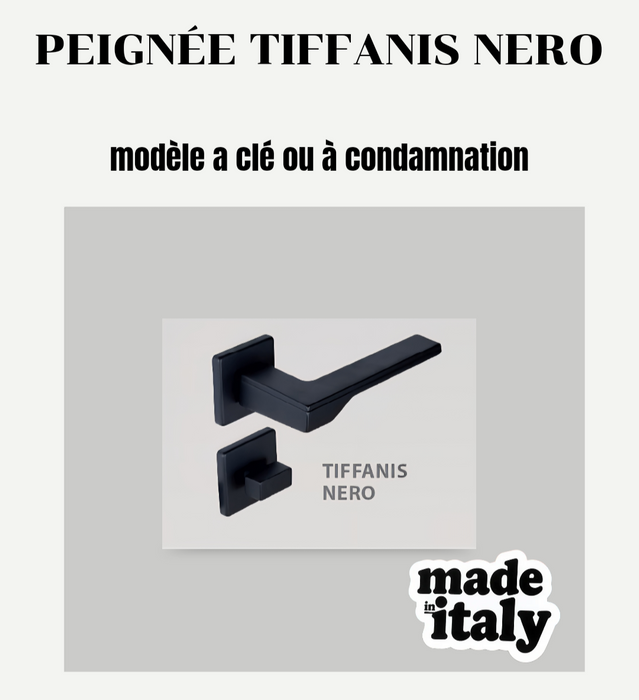 Poignée de porte Tiffanis Nero