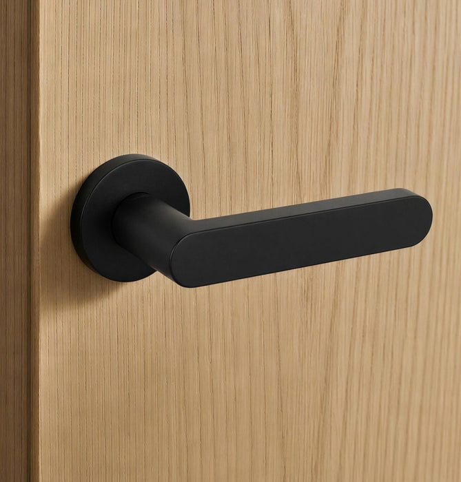 Poignée de porte Moon Noir Mat - à clé