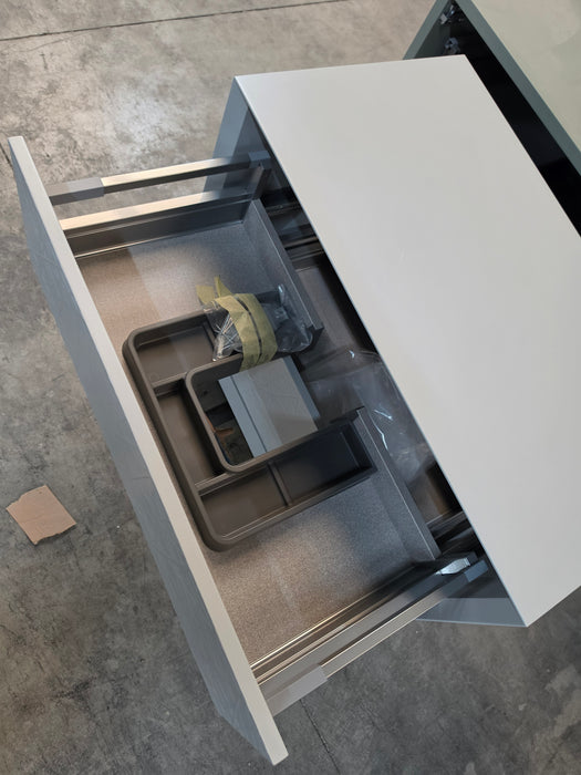 Meuble 2 tiroirs suspendu + vasque à poser - SUE LUX HILOS