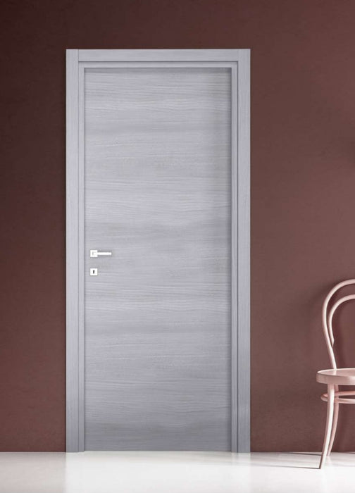 Bloc-porte fin de chantier START Chêne Gris, H.204 l.73cm, réversible